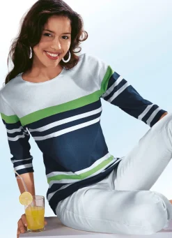 Damen Mona Pullover<Pullover mit tollem Streifendessin
