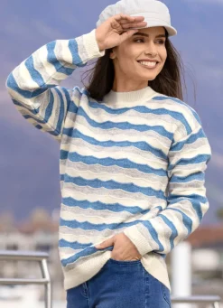 Damen Mona Pullover<Pullover mit Wellenmuster