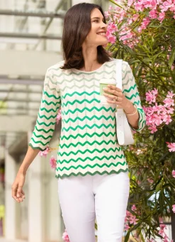 Damen Mona Pullover<Pullover mit Wellenringeln