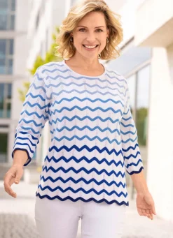 Damen Mona Pullover<Pullover mit Wellenringeln