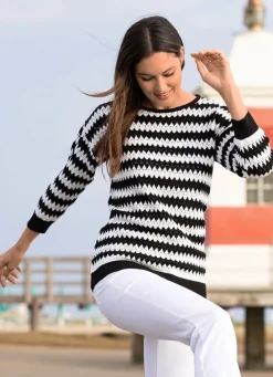 Damen Mona Pullover<Pullover mit Zackendessin