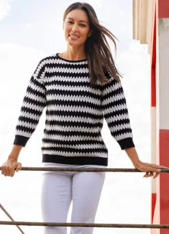 Damen Mona Pullover<Pullover mit Zackendessin