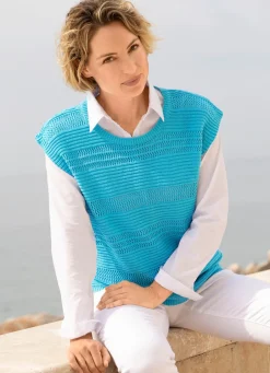 Pullunder in Mustermix Damen Pullunder|Pullover
