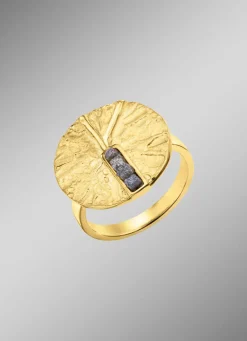 Best Pure Eleganz:Damenring mit 4 Roh-Diamanten Damen Ringe