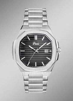 Clearance Quartz-Herrenuhr aus Edelstahl Herren Quarzuhren