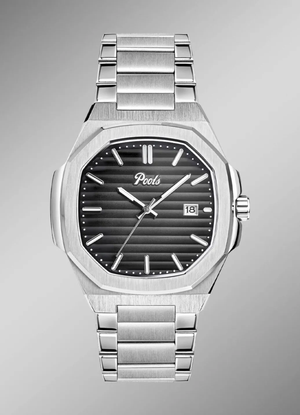 Clearance Quartz-Herrenuhr aus Edelstahl Herren Quarzuhren