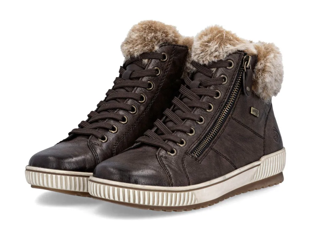 Sale Remonte, gefütterte Damen-Boots, Winterschuhe, Weite G, mit herausnehmbarem Fußbett Damen Winterschuhe|Stiefel & Stiefeletten