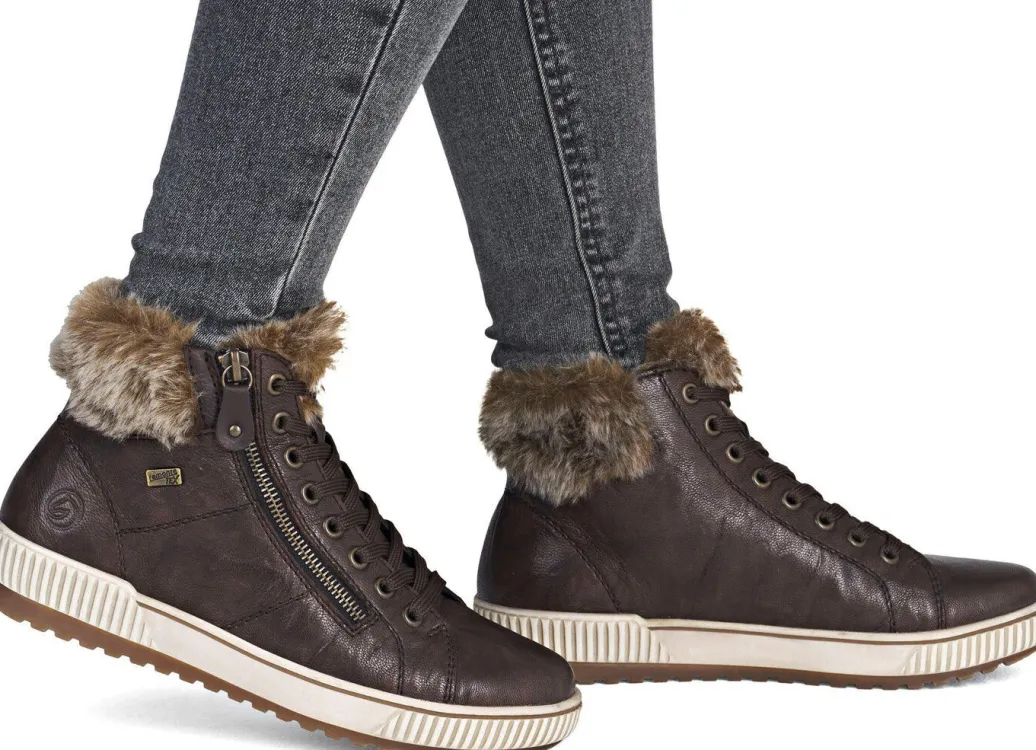 Sale Remonte, gefütterte Damen-Boots, Winterschuhe, Weite G, mit herausnehmbarem Fußbett Damen Winterschuhe|Stiefel & Stiefeletten