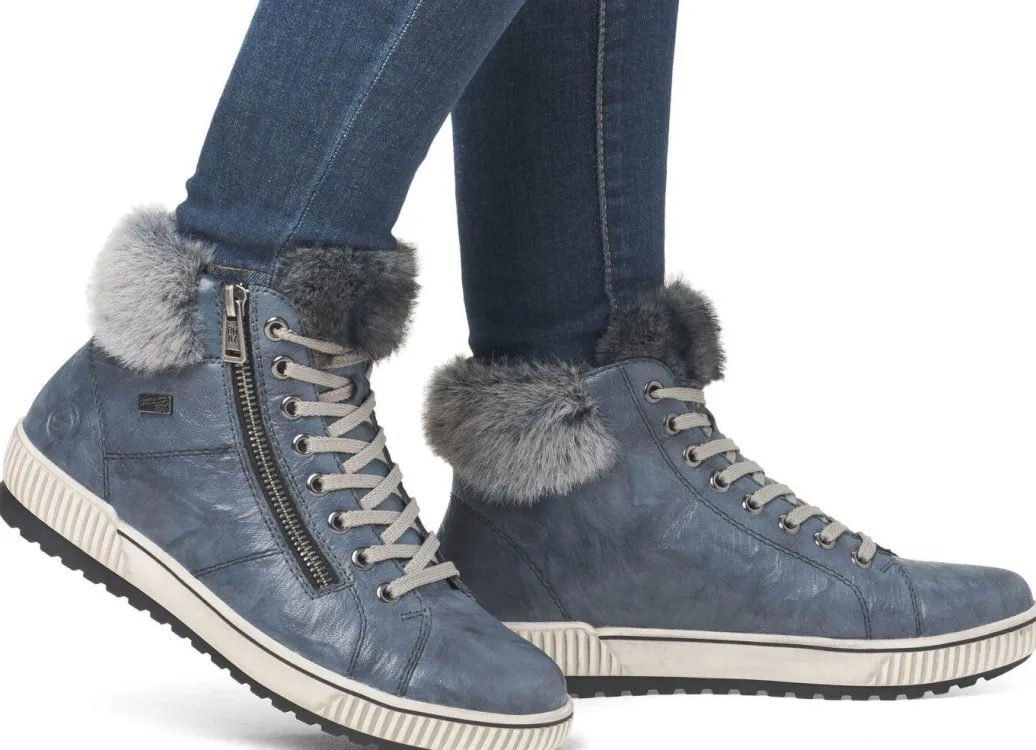 Sale Remonte, gefütterte Damen-Boots, Winterschuhe, Weite G, mit herausnehmbarem Fußbett Damen Winterschuhe|Stiefel & Stiefeletten