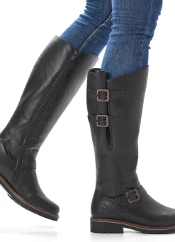 Remonte, gefütterte Damen-Stiefel, Winterschuhe, Weite G, mit Lammfell Damen Winterschuhe|Stiefel & Stiefeletten