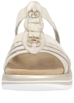 Outlet Remonte Riemchen-Sandale mit Metallschmuck Damen Sandalen