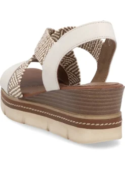 Clearance Remonte Sandalette mit Flechtdurchzügen Damen Sandalen