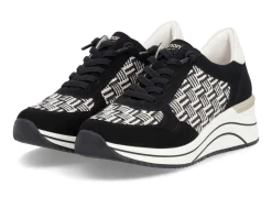 Outlet Remonte, sportliche Damen-Sneaker, Weite H, mit herausnehmbarem Fußbett Damen Sneaker & Sportschuhe|Schnürschuhe
