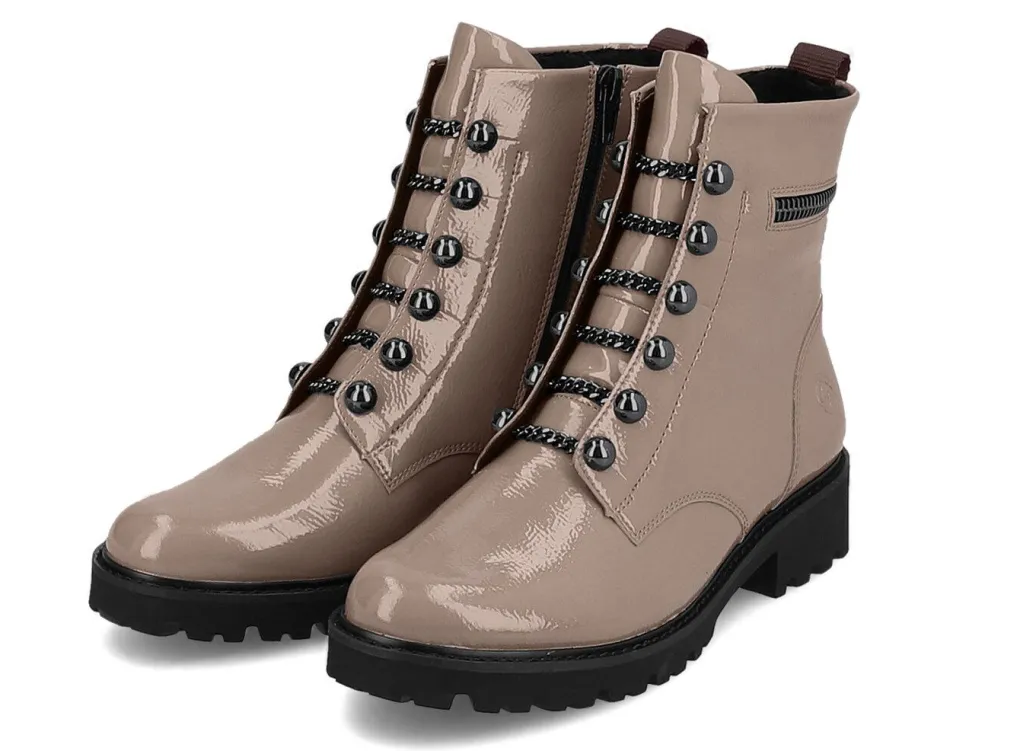 Online Remonte Stiefelette mit trendigen Zierketten in Schnür-Optik Damen Stiefel & Stiefeletten