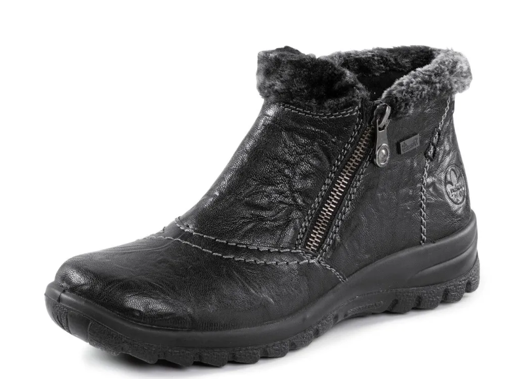 Online Rieker, gefütterte Damen-Boots, Winterschuhe, mit Reißverschluss Damen Winterschuhe|Stiefel & Stiefeletten
