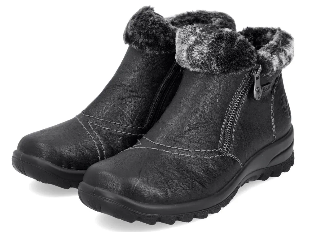 Online Rieker, gefütterte Damen-Boots, Winterschuhe, mit Reißverschluss Damen Winterschuhe|Stiefel & Stiefeletten