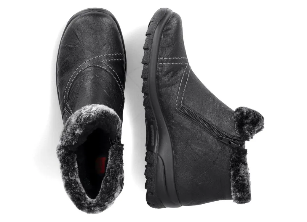 Online Rieker, gefütterte Damen-Boots, Winterschuhe, mit Reißverschluss Damen Winterschuhe|Stiefel & Stiefeletten