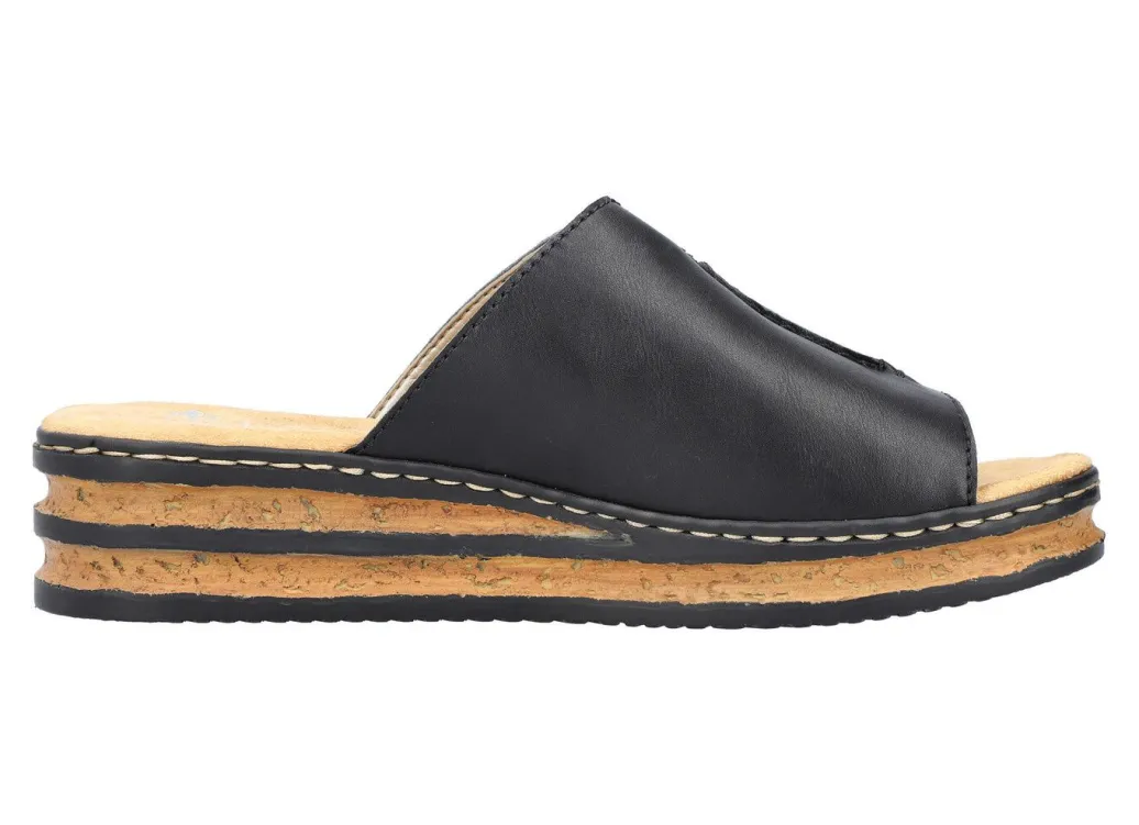 Clearance Rieker, klassische Damen-Pantoletten, aus Synthetik Damen Pantoletten