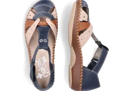 Best Rieker, leichte Damen-Sandalen, Weite G, mit Klettverschluss Damen Sandalen|Sneaker & Sportschuhe