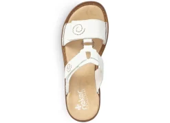 Outlet Rieker, modische Damen-Pantoletten, Weite H, mit Klettverschluss Damen Pantoletten
