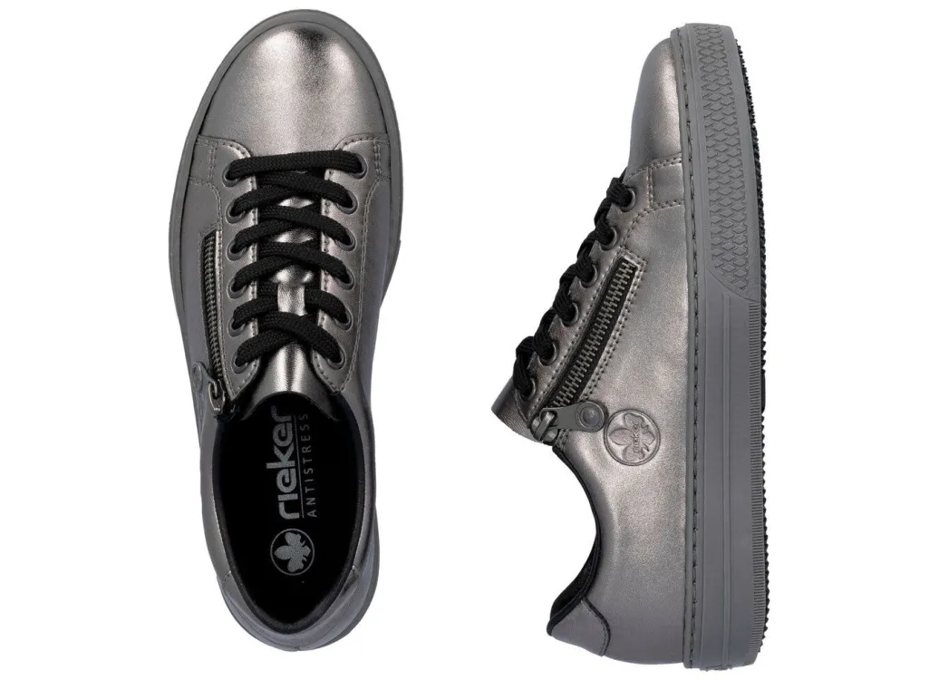 Sale Rieker, modische Damen-Sneaker, mit Reißverschluss Damen Sneaker & Sportschuhe|Schnürschuhe