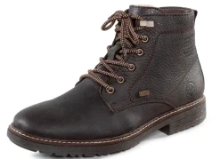 Hot Rieker Schnür-Boot mit Warmfutter aus Lammfell und Plüschmaterial Damen Winterschuhe