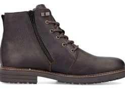 Hot Rieker Schnür-Boot mit Warmfutter aus Lammfell und Plüschmaterial Damen Winterschuhe