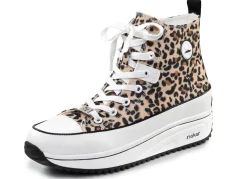 Clearance Rieker Schnür-Bootie in Leo-Print oder Denim-Style Damen Stiefel & Stiefeletten