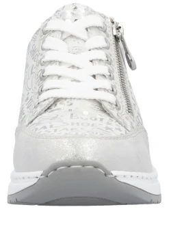 Outlet Rieker Schnür-Sneaker aus bedrucktem Synthetikmaterial Damen Sneaker & Sportschuhe|Schnürschuhe