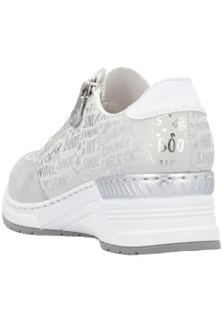Outlet Rieker Schnür-Sneaker aus bedrucktem Synthetikmaterial Damen Sneaker & Sportschuhe|Schnürschuhe