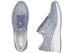 Hot Rieker Schnür-Sneaker aus bedrucktem Synthetikmaterial Damen Sneaker & Sportschuhe|Schnürschuhe