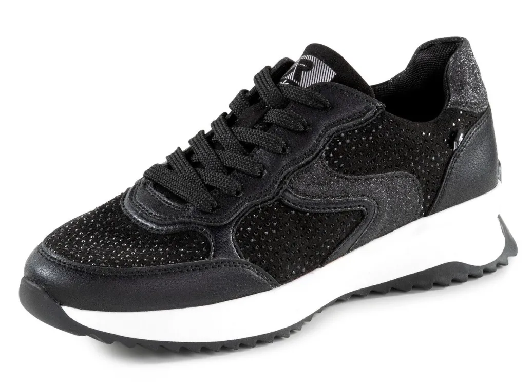 Best Rieker Sneaker mit Glitzersteinchen Damen Sneaker & Sportschuhe|Schnürschuhe