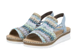 Clearance Rieker, sommerliche Damen-Sandalen, mit seitlichen Elastik-Bandagen Damen Sandalen