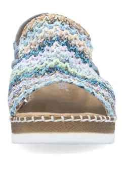 Clearance Rieker, sommerliche Damen-Sandalen, mit seitlichen Elastik-Bandagen Damen Sandalen