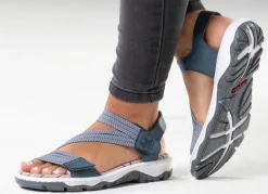 Sale Rieker, sportliche Damen-Sandalen, mit zwei Klettspangen Damen Sneaker & Sportschuhe|Sandalen