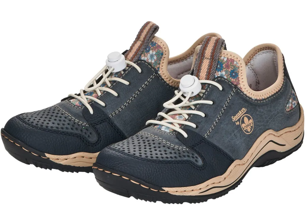Clearance Rieker, sportliche Damen-Sneaker, mit herausnehmbarem Fußbett Damen Sneaker & Sportschuhe|Schnürschuhe