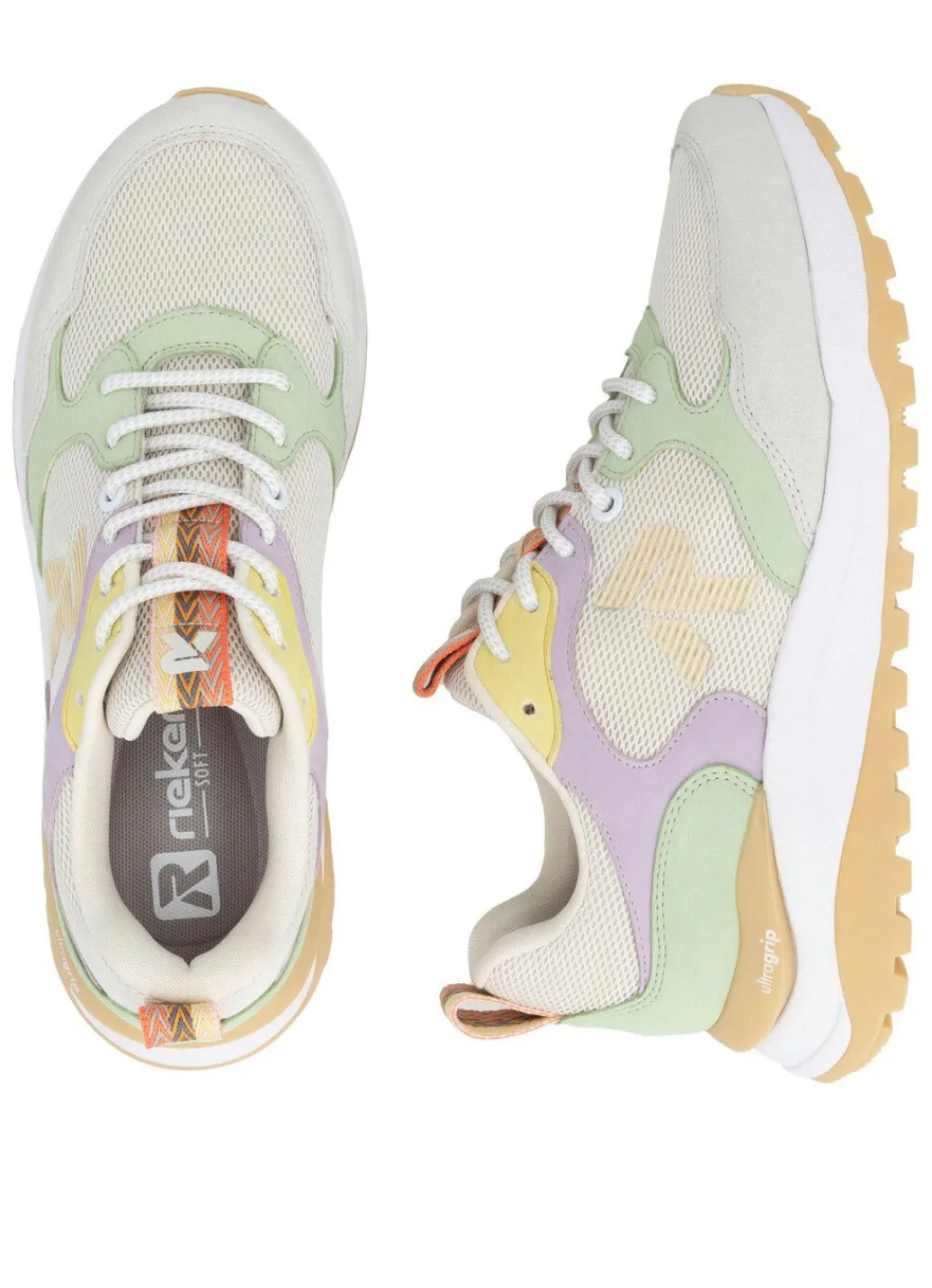 Sale Rieker, sportliche Damen-Sneaker, mit herausnehmbarem Fußbett Damen Sneaker & Sportschuhe|Schnürschuhe