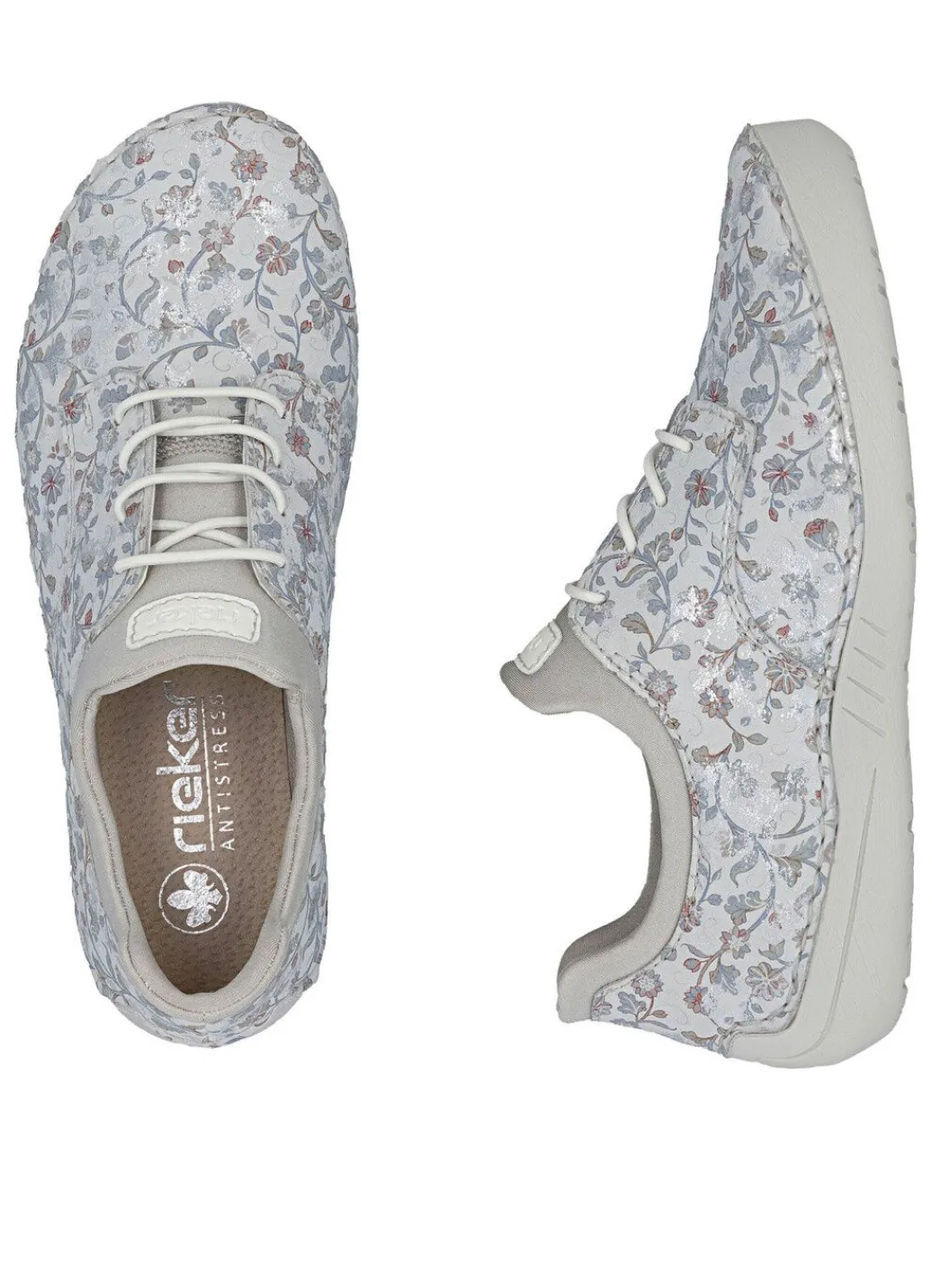 Hot Rieker, stilvolle Damen-Sneaker, mit elastischer Zierschnürung Damen Sneaker & Sportschuhe|Schnürschuhe