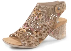 New Rieker, trendige Damen-Sandaletten, mit Fersen-Klettverschluss Damen Sandalen