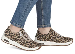 Hot Rieker, trendige Damen-Sneaker, mit Reißverschluss Damen Sneaker & Sportschuhe|Schnürschuhe