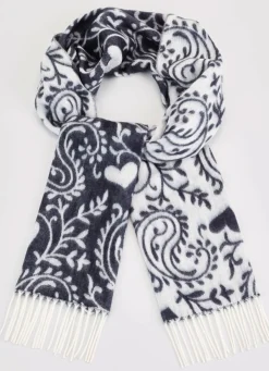 Schal mit Paisley- und Herzmotiven Schals