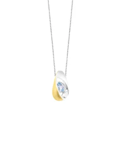New Schicker Anhänger mit Blautopas Damen Anhänger