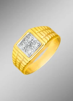 Best Schicker Herrenring aus Gold Herren Ringe