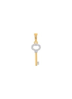 Sale Schlüssel-Anhänger mit 14 Diamanten Damen Anhänger