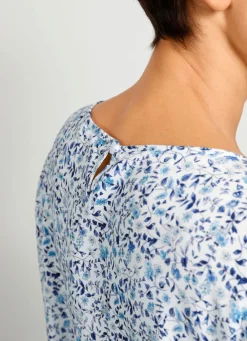 Damen Mona Blusen<Schlupfbluse mit floralem Druckdessin