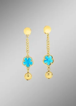 Schmuckset, 3-teilig, im Blumendesign Damen Modeschmuck