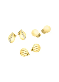 Hot Schmuckset, 3-teilig, aus 3 Paar Ohrsteckern Damen Ohrschmuck
