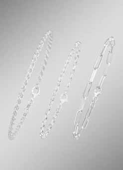 Schmuckset, 3-teilig, aus drei Armbändern Damen Armbänder