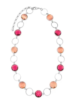Discount Schmuckset, 3-teilig, mit Kristallsteinen Damen Ohrschmuck|Halsketten
