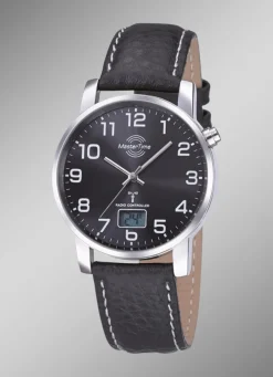 Discount Schöne Herren-Lederarmbanduhr Herren Funkuhren